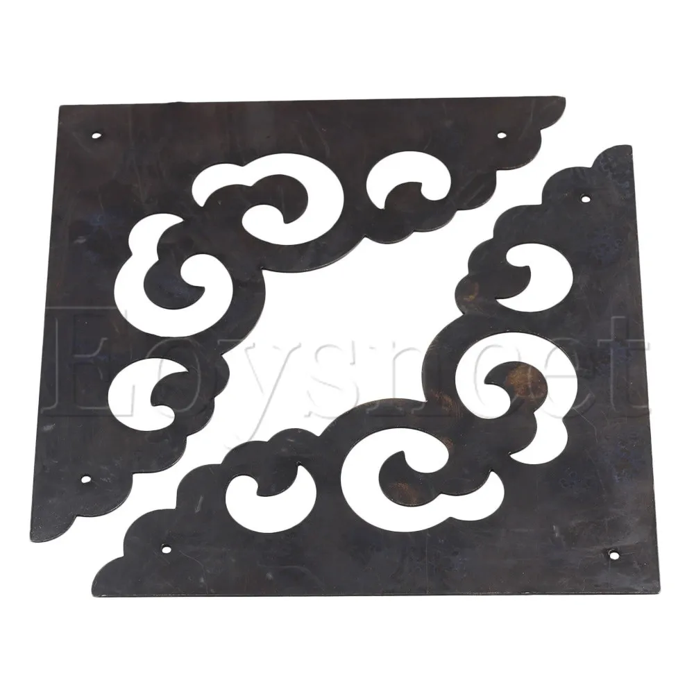 2pcs Black Furniture Decorative Edge Cover Decor Box Corner Protector