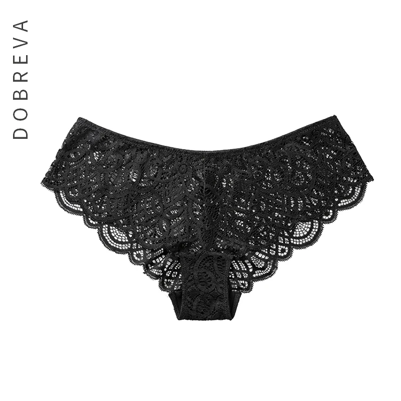 DOBREVA Women\'s Soft Cheeky Crochet Lace Panty Underwear