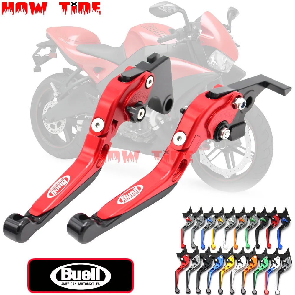 Motorcycle Folding Extendable CNC Adjustable Clutch Brake Levers For Buell XB9 all models 2003 2004 2005 2006 2007 2008 2009