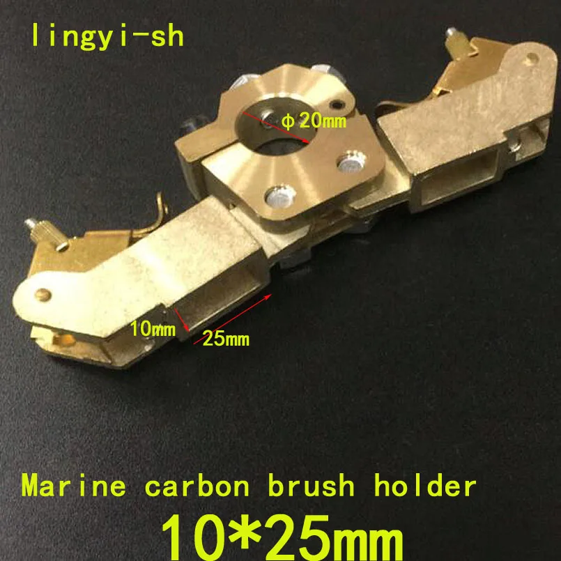 

10*25mm Marine Carbon Brush Holder Ship's Silver Graphite Carbon Brush Holder Copper Brush Holder for Motor