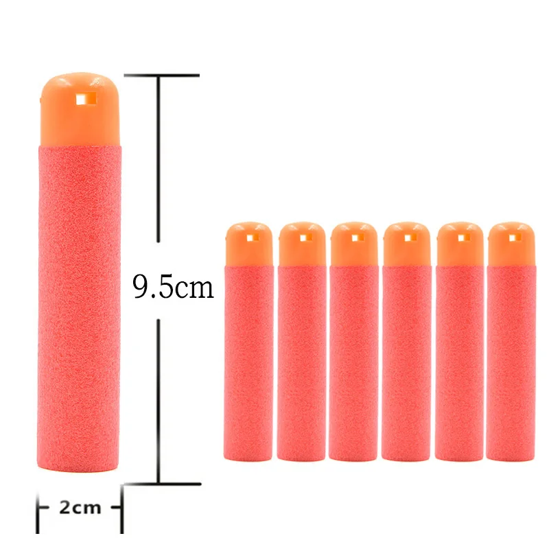 

150PCS 9.5x2cm Elite Mega Series Dart Refill Clip Darts Paintball Gun Soft Bullet Electric Toys Kid Child Gifts Free Shipping