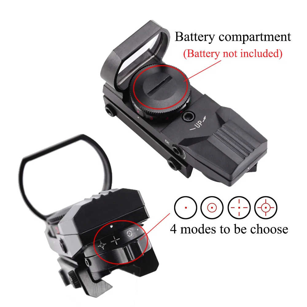 Red Dot BK Scope DE QD Sight 11mm / 20mm Dovetail Riflescope Reflex Optics Sight For Hunting Rifle Gun Airsoft Tactical Sniper