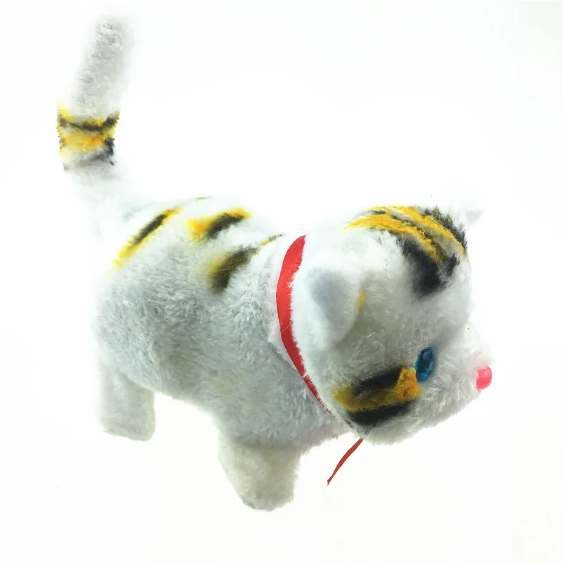 Electric Cat Toy Cute Sound Walking Plush Electronic Pets Children Kids Educational Toy Hot Selling