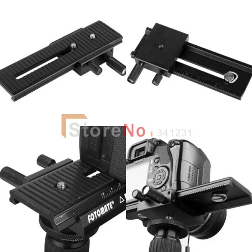 100% New Fotomate LP-01 2-Way Macro Focus Focusing Rail Slider Fo DV Camcorder DSLR Camera