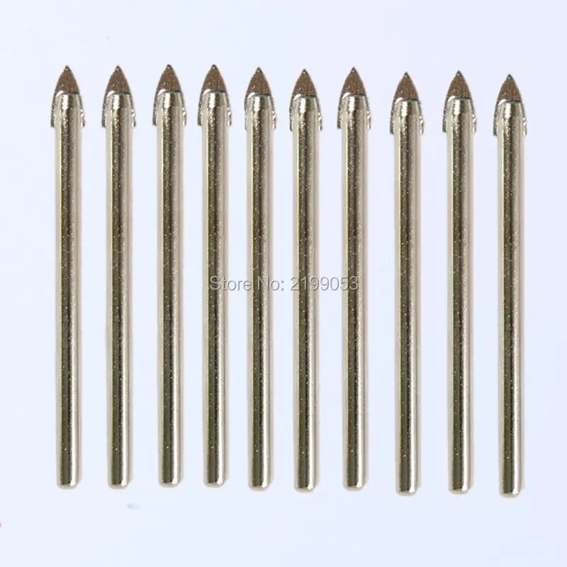 5 sztuk/partia wiertło z węglika wolframu piła do otworów spear głowy wiertło płytka szklana ceramiczne wiertła bity 3 ~ 16mm trwałe w użyciu
