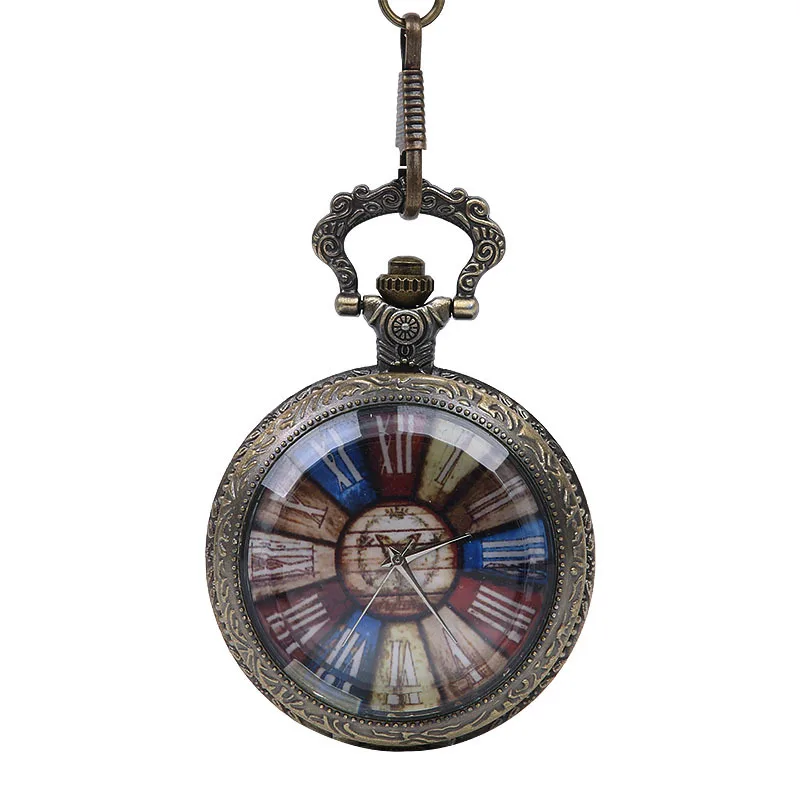 8964 Vintage Geprägte Schöne Spitze Taschenuhr Glas Flip Europäischen Und Amerikanischen Stil Alte Roman Taschenuhr