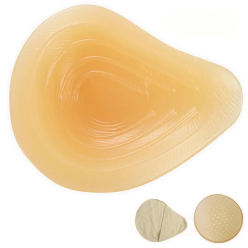 

Silicone Breast Protheses Special Concave Bottom 3PCs/Set Spiral Breathable Fake Breast Protective Cover Cotton Chest Pad D40