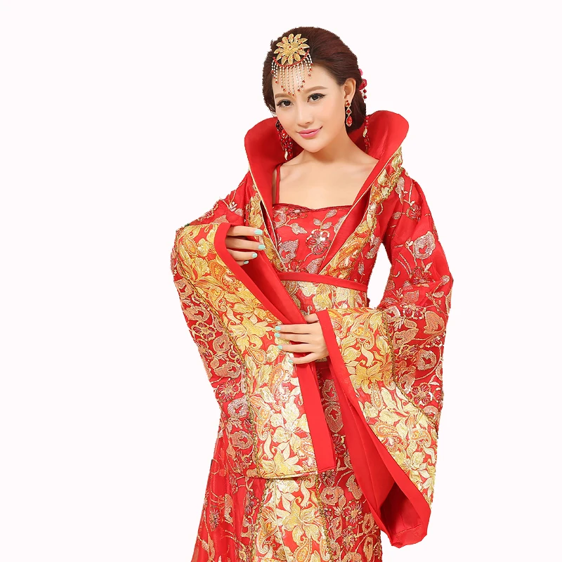 Chinese Han Dynasty Court Dress Dramaturgic Dress Women Ancient Infanta Costume Peri Theatrical Draggle-tail Dress High Quality