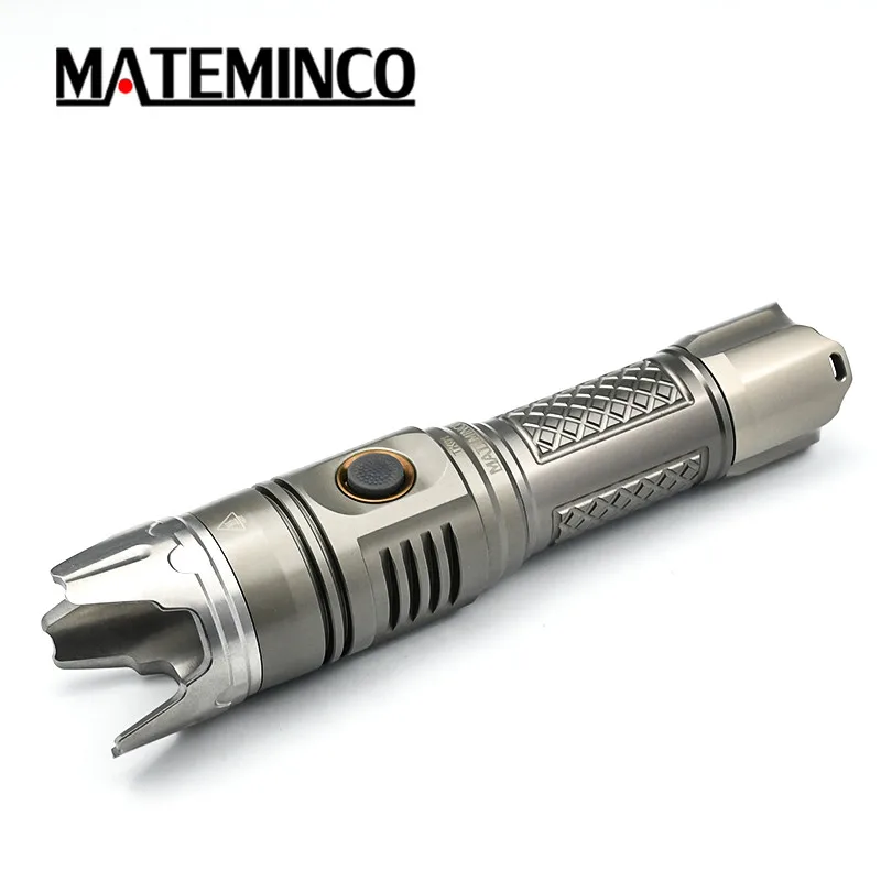 Mateminco TK01 Xhp50.2 Tactical 2215lm 21700 Battery Military Led Flashlight Torch Light with Strike Bezel