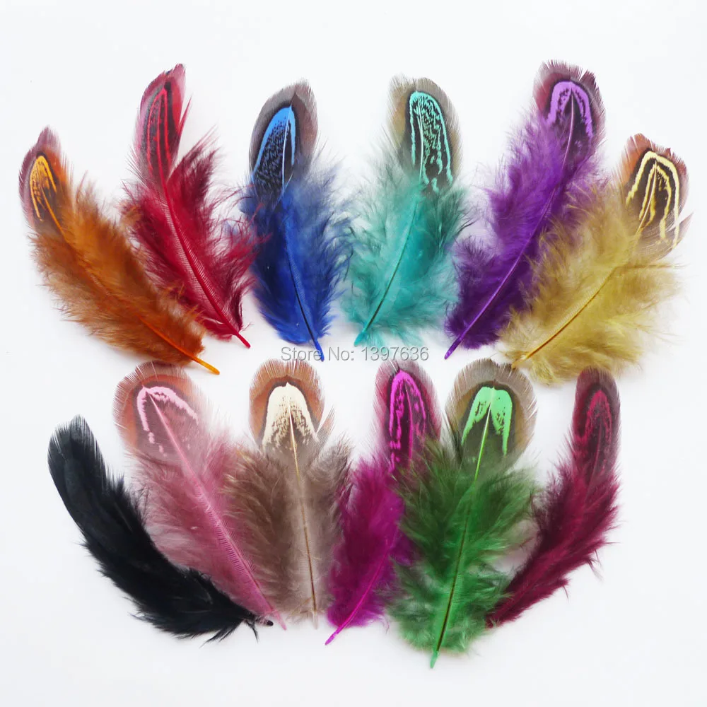 20 / 50/ 100 pcs  4-9 cm Beautiful  Pheasant Chicken Feather DIY  Craft  Plume Wedding  Party Decoration