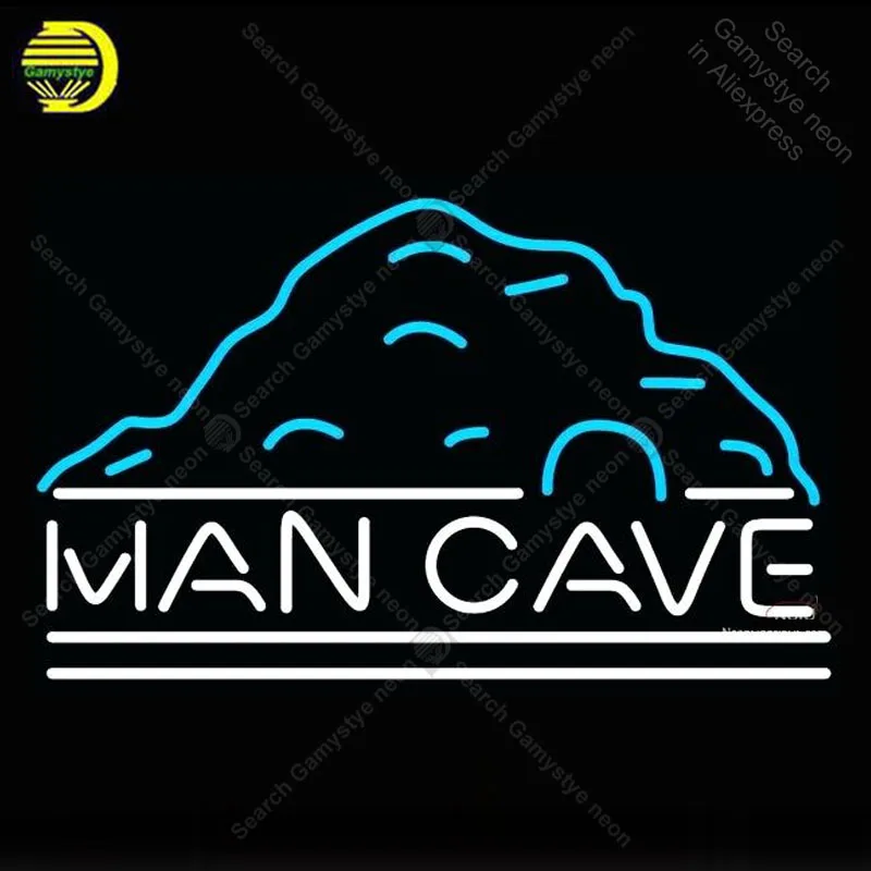 

Man Cav Neon Sign Uk Rec neon sign Glass Tube Bulb Light icons light Lamps display Signboard Handmade neon light for room wall