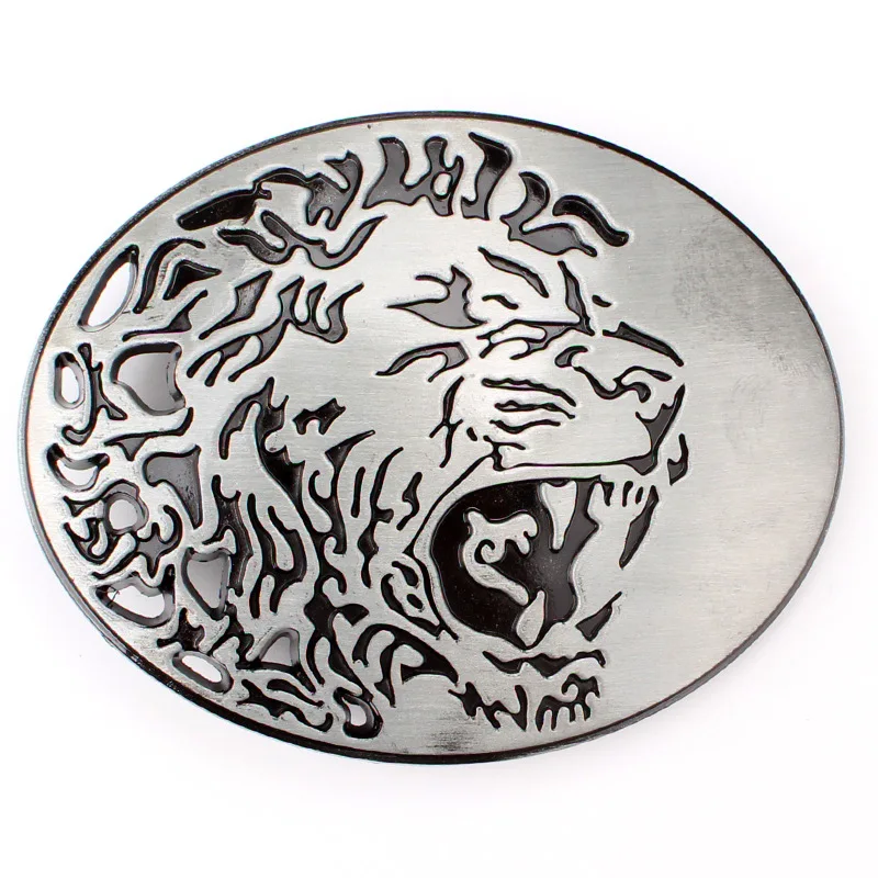 

Lion Alloy Animal Belt Buckle Fashion Width 4.0CM