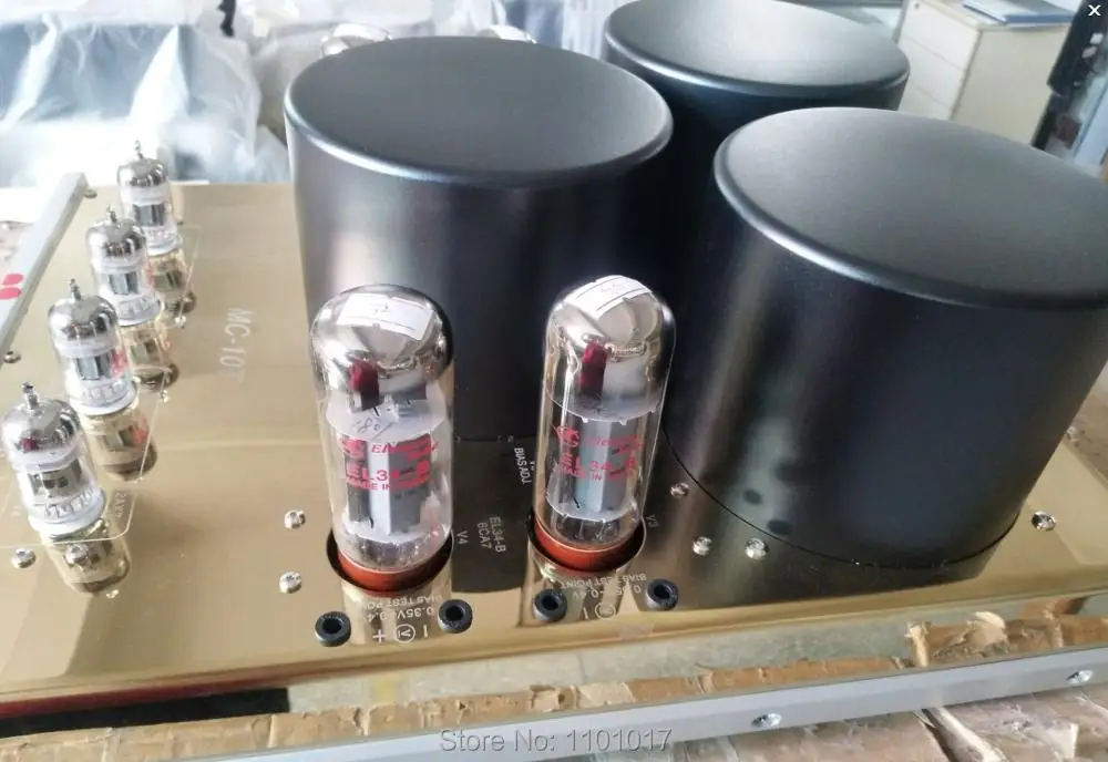 YAQIN MC-10T EL34 Vacuum Tube Push Pull Integrated Amplifier HIFI EXQUIS lamp amp with 12AX7 pre-amp