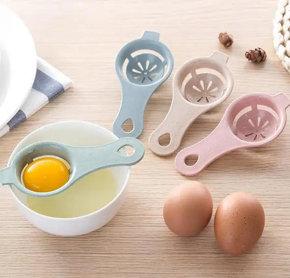 300pcs 13*6cm Plastic Egg Separator White Yolk Sifting Home Kitchen Chef Dining Cooking Gadget