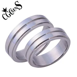 Charm Matte Groove Men Polished Supernatural Dean Winchester Stainless Steel Ring Wedding Band Rings  Jewelry Christmas Gift