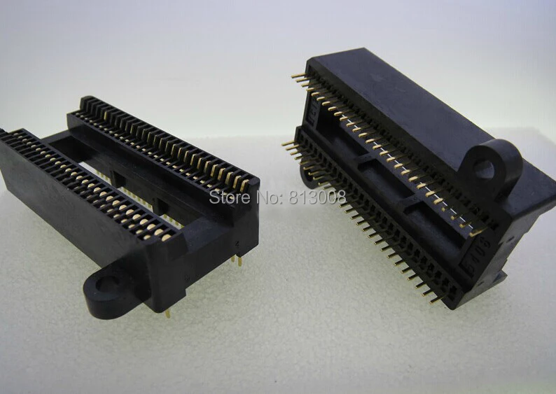 IC121-5406 Burn-In Socket Gold ชุบการทดสอบ IC ที่นั่งซ็อกเก็ตทดสอบ Test Bench คู่แถว54Pin 54P 1.778มม.