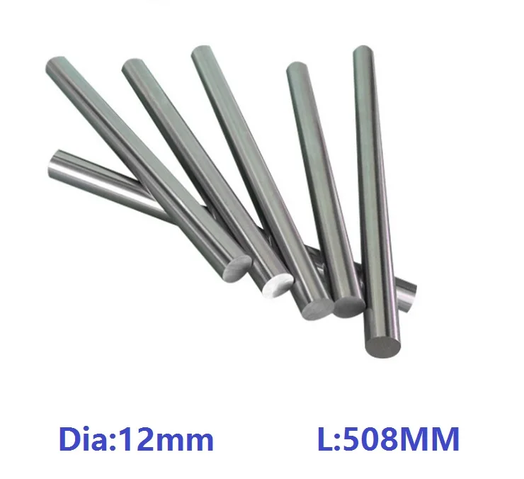 

20pcs/lot 12mm linear shaft -L 508mm 20" inch 12x508mm chromed plated hardened shaft steel rod bar for CNC router 3D printer