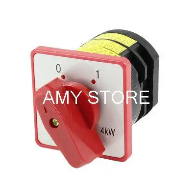 

AC 380V 4KW 20A ON/OFF 8 Screw Terminals Changeover Combination Switch