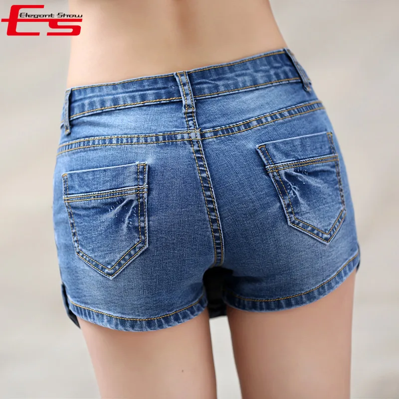 Summer 2018 Denim Skirt Shorts Female Fashion High Waist Stretch All-match Women Shorts Skirt Big Size Blue Jeans Shorts