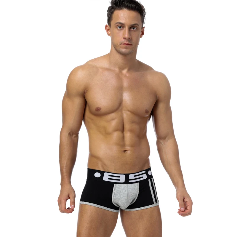 Brand Sexy Men Underwear Men Boxer Trunks Gay Penis Pouch Home Sleepwear High Quality Man Underwear Boxer Short Sleepwear B70