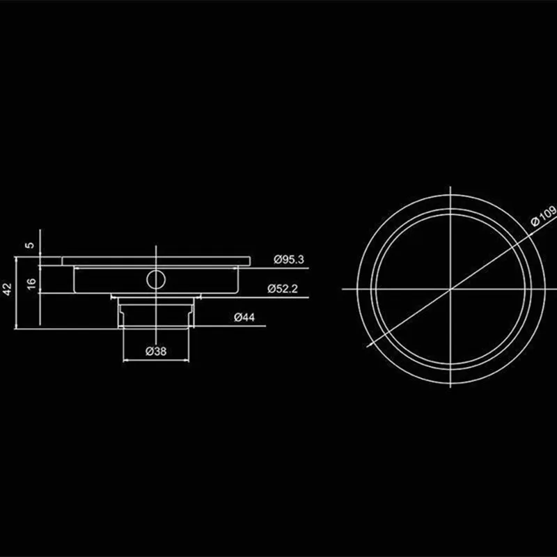 DONYUMMYJO 304 Stainess Steel Bathroom Floor Drain Round Grate Waste Drainer Floor Filler