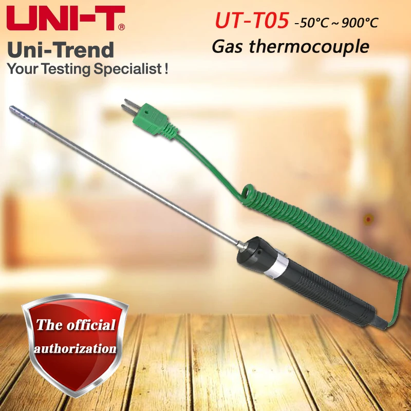 

UNI-T UT-T05 gas thermocouple range -50 to 900 degrees for air or gaseous temperature measurement