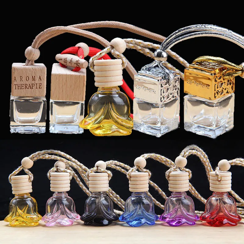 

New pattern automobile Rearview mirror Pendant Car perfume Empty bottle hanging car Exquisite decoration 20pc/lot