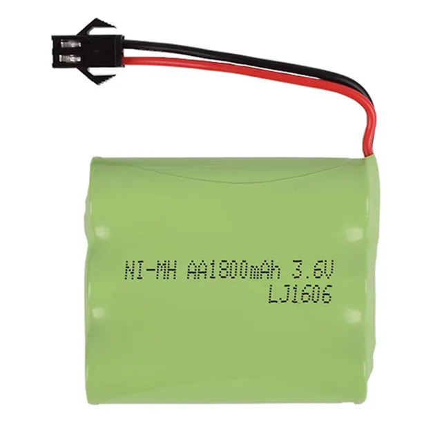 3.6v 2800mah 1800mah  700mah AA NI-MH SM-2P Plug NI-CDBattery Remote deformation car Electric toys ship robot rechargeable