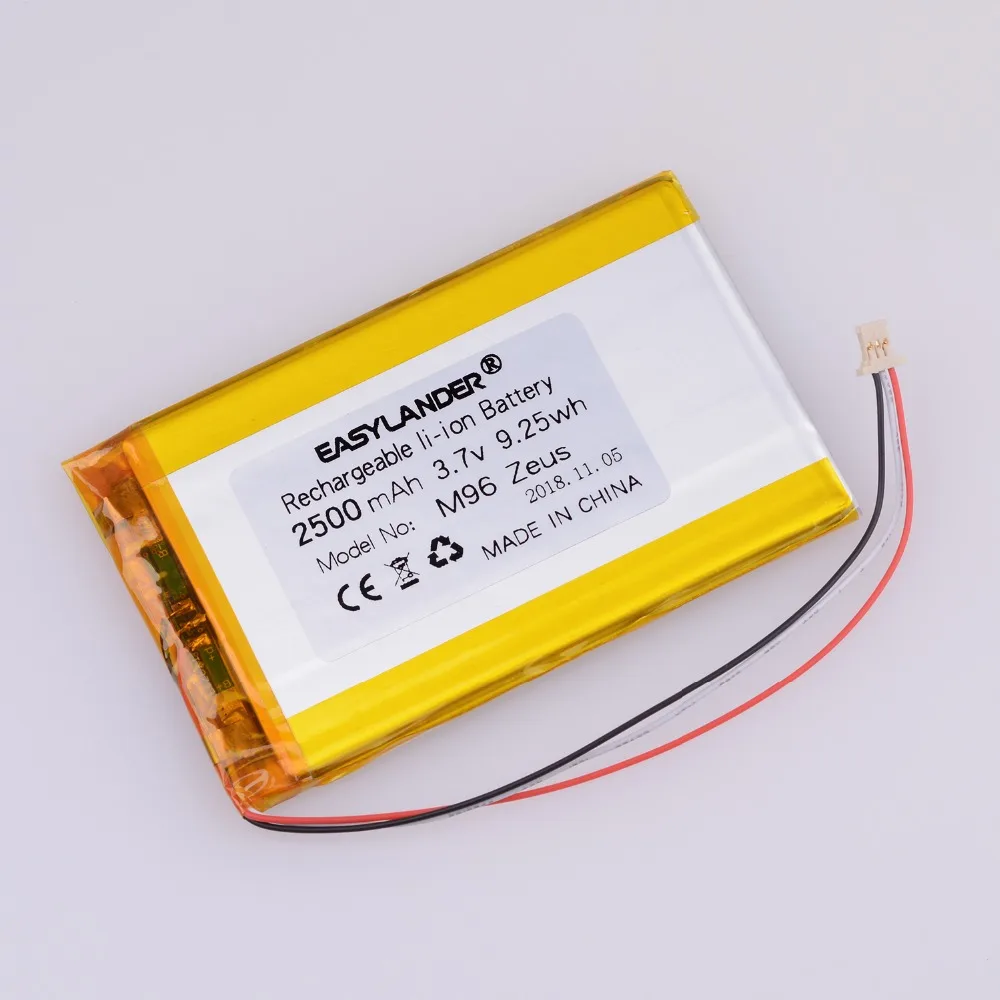 NEW 3.7V 2500mAh Rechargeable li Polymer battery For Onyx BOOX M96 Zeus  E-book GPS DVR Car recorder Digital Products