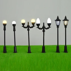 Train Lamp Miniature Light Model 3V Led Lamppost Architecture Building Kits Sand Table Landscape Train Railway Scene Materials