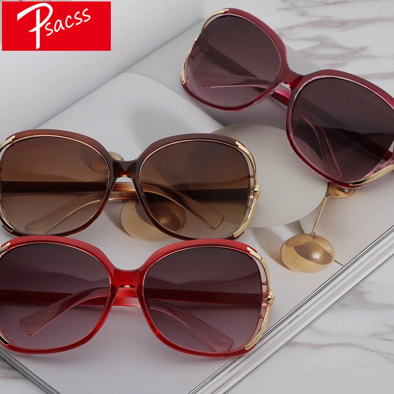 Psacss NEW Oval Vintage Sunglasses Women 2019 Brand Designer Female Elegant Outdoor Retro Sun Glasses lunette soleil femme UV400