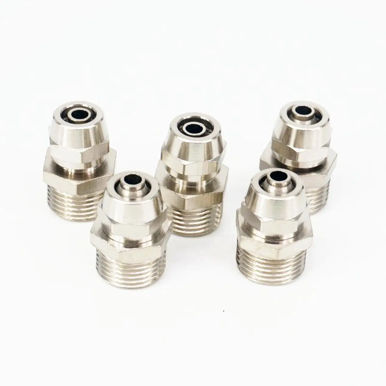 

5pcs 3/8" BSP male Thread to Quick fit For 8x5mm O/DxI/D Hose Brass Pneumatic Pipe Hose Coupler Fitting Connector Adapter