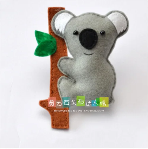 DIY large animal world forest zoo dolls Fabric Felt kit Non-woven cloth Craft DIY Sewing set Handwork Material DIY JDSTB