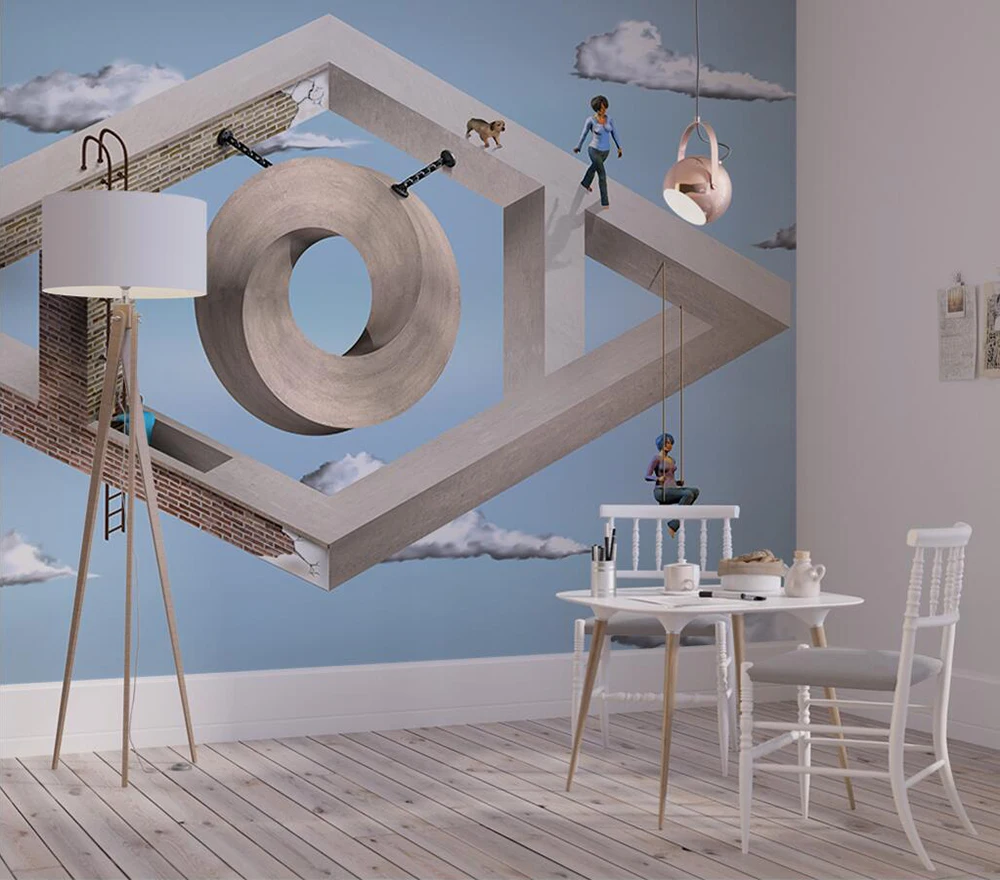 

Decorative wallpaper Creative space background wall painting
