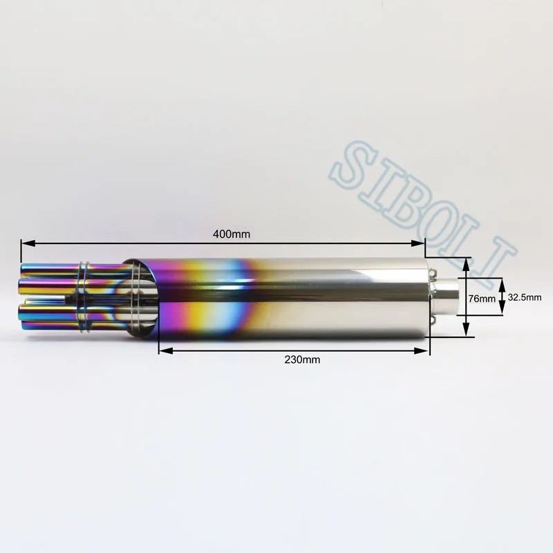 Rotating Gatling Gun Style Exhaust Muffler Motorcycle For Honda  Rebel G310R CB150R YZF-R15 ER6N 150CC 125CC