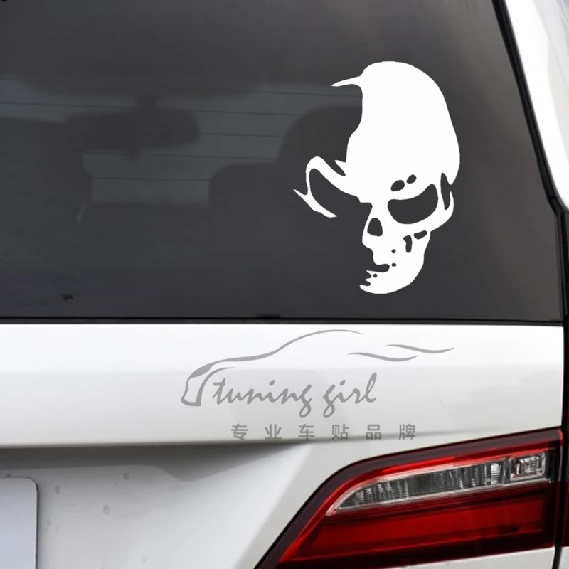 Car Stickers Skulls Ghost Devil Funny Reflective Decoration For Window Windshiled Bumper Trunk Motorcycles Laptop D2