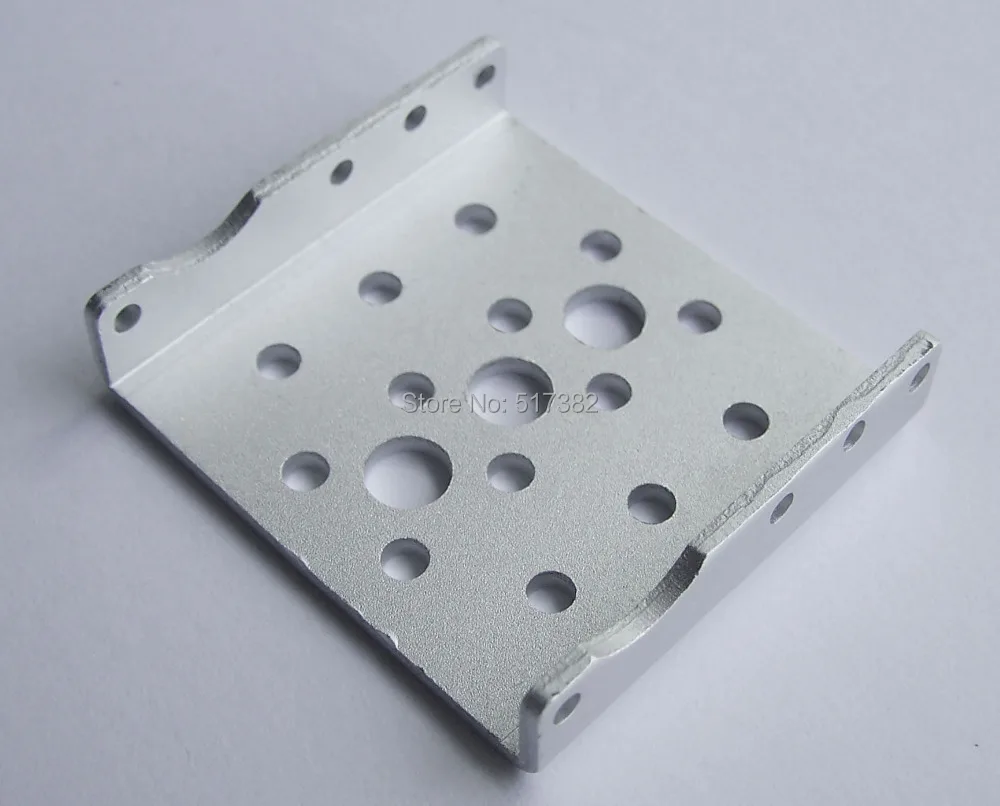 Free shipping 10x  Side Bracket for RDS3115 robot servo Silver sandblasting oxidation  metal U brackets