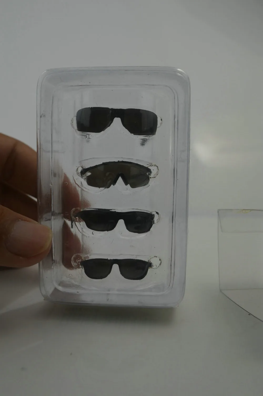 Zyおもちゃ1/6 4pcブラックメガネサングラスアクセサリーf男性12