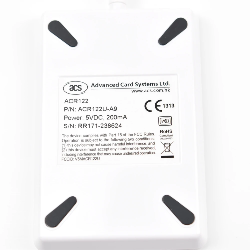 Imagem -02 - Leitor e Gravador de Cartão Inteligente com Sdk cd Software Usb Acr122u Nfc Nfc