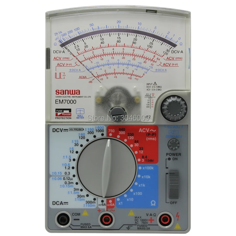 Japan sanwa EM7000 Analog Multitesters/FET Tester High sensitivity for measurement of lower capacitance