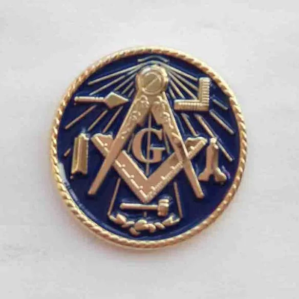 M224 Custom pin Wholesale 100pcs freemasonry brooches masonic lapel pin Delux Working tools Master Mason Large Pin