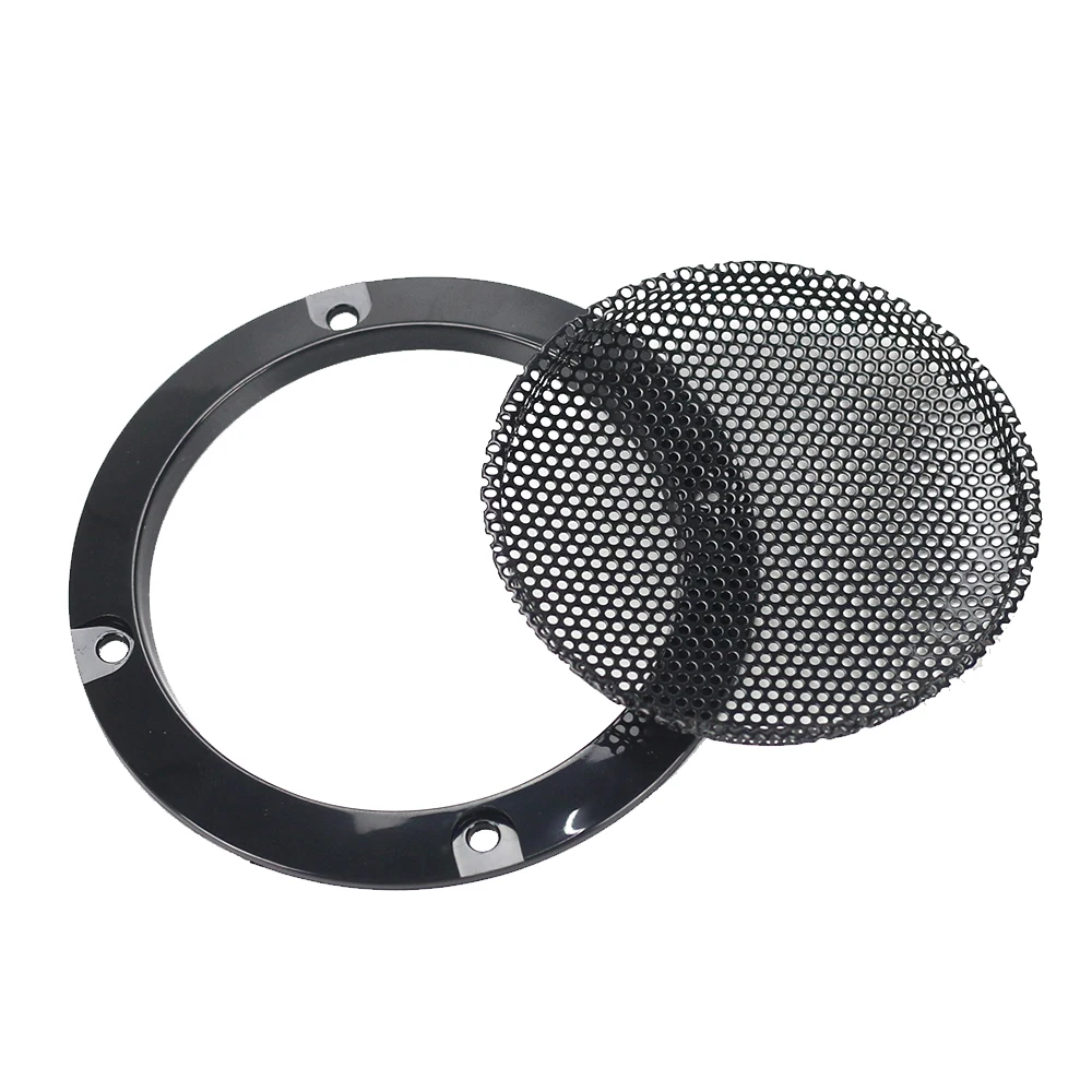 GHXAMP 2PCS 3 inch 73MM Black Subwoofer Speaker Grill Mesh Enclosure Woofer Net Car Protective Cover DIY