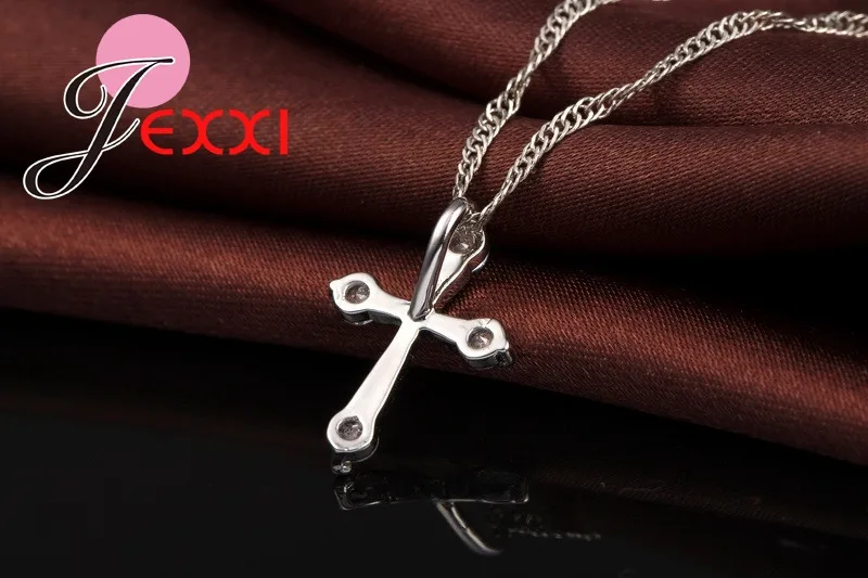 925 Sterling Silver Pendant Necklace Fashion Brand Crystal Party/Engagement Jewelry For Women Romantic Gift Hot Sale