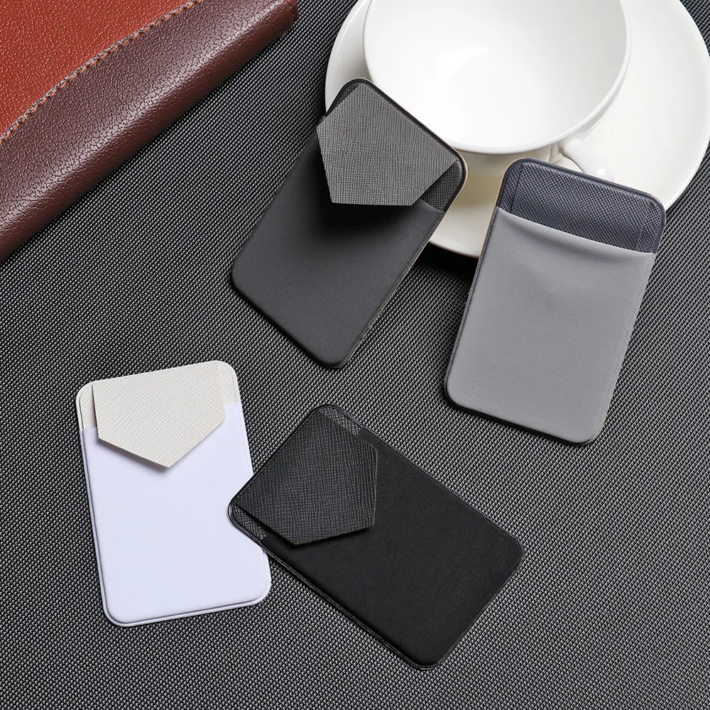New Cellphone Card Holder Stick-on Wallet Phone Wallet Case Elastic Adhesive Wallet Universal Cellphone Wallet Phone Pocket