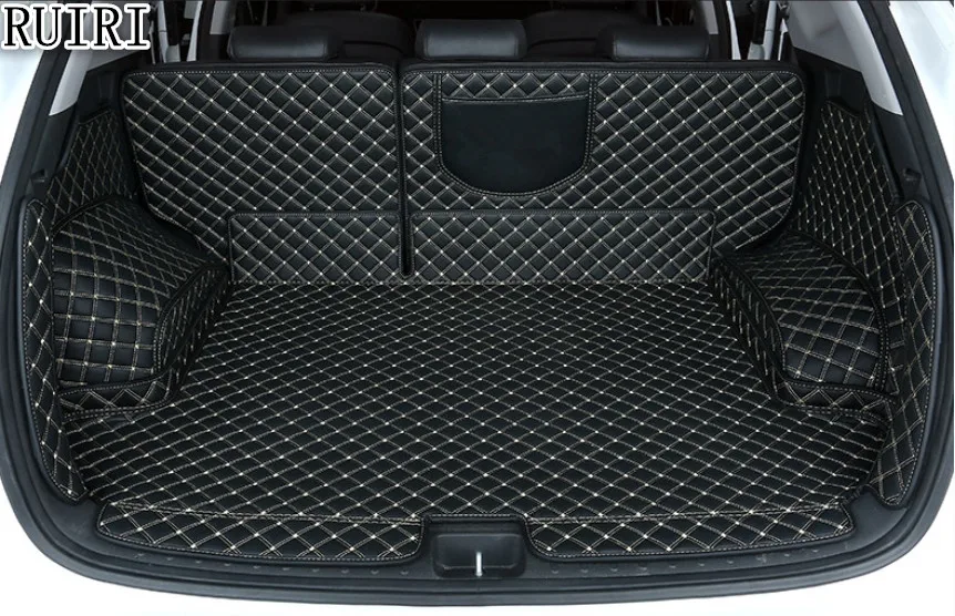 

High quality! Full set trunk mats for Hyundai Tucson 2018 waterproof cargo liner boot carpets for Tucson 2019-2015,Free shipping