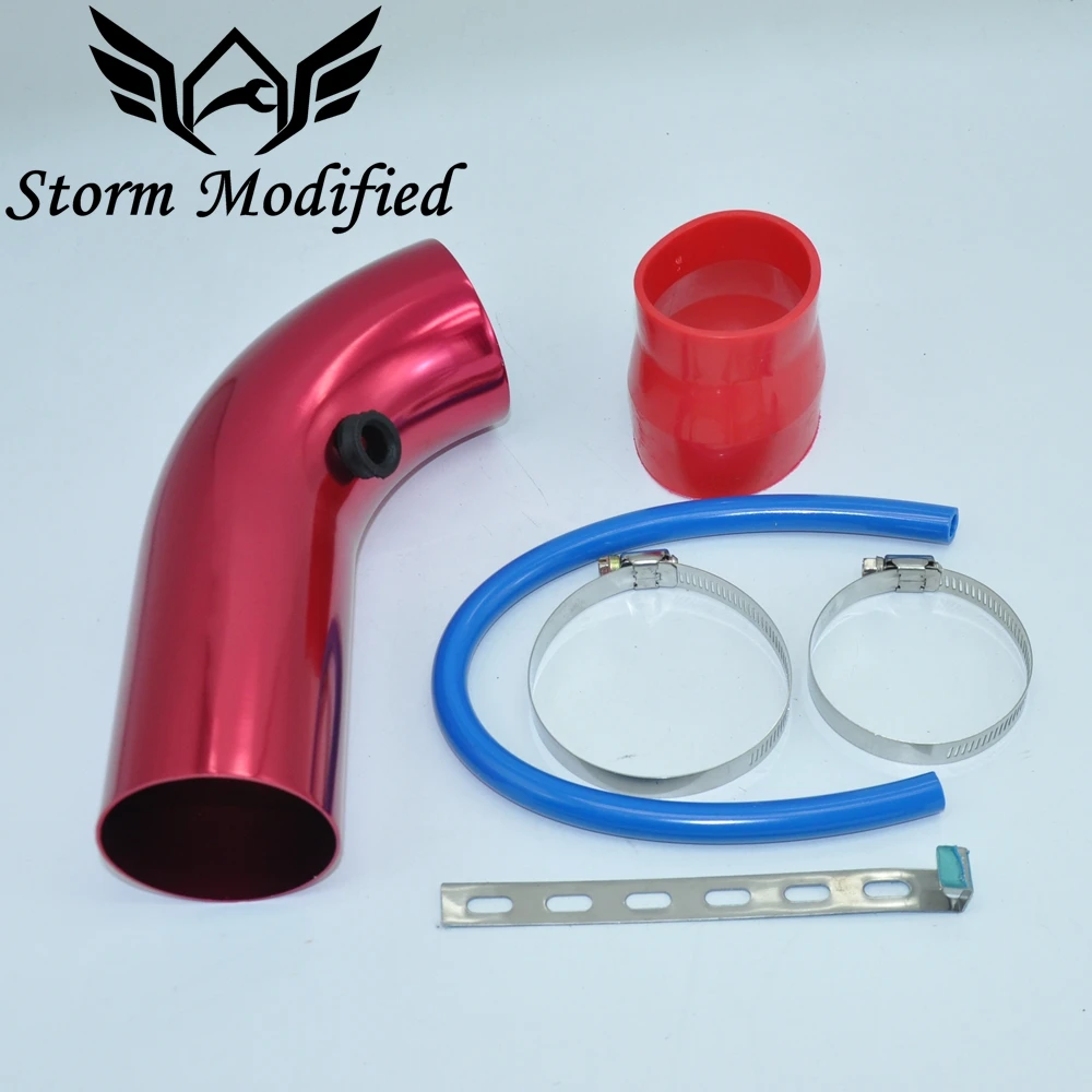 

SuToing 3'' inch 76mm Universal Aluminum car Air Intake Pipe kit Pipes cold Air Intake System Duct Tube Kit Air filter