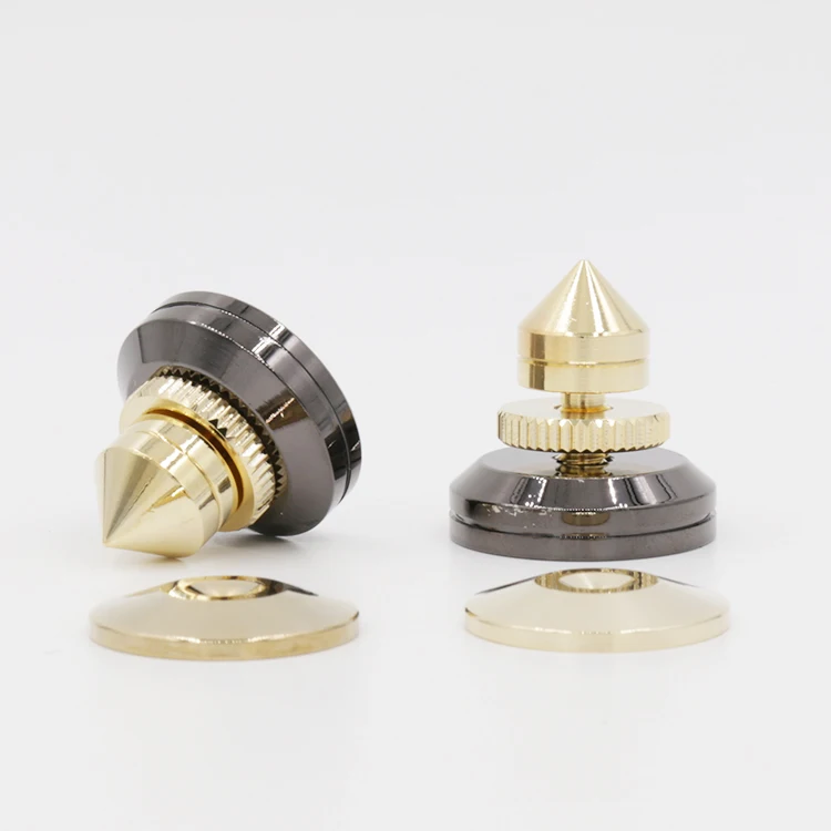 28*27 مللي متر عالية الجودة النحاس HIFI الصوت مكبر للصوت مشغل الأقراص المدمجة DAC القرص الدوار العزلة ارتفاع قدم القرص