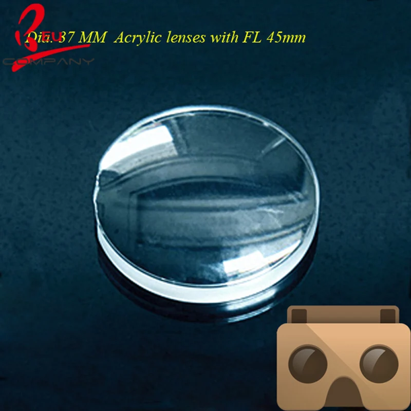 Diameter 37 MM focal length 45MM  Google Cardboard version 2.0 Google Cardboard lenses