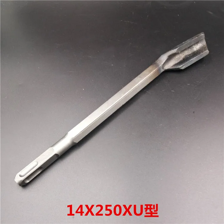 Electric hammer chisel wall Concrete cement slotting shovel U-shaped Quenching Flat Head Pointed chisel