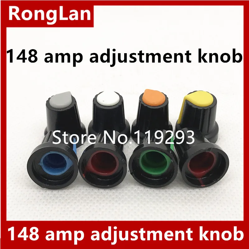 [BELLA]Hearts heart  color knob potentiometer knob cap 148 amp adjustment knob 15X17MM --10PCS/LOT